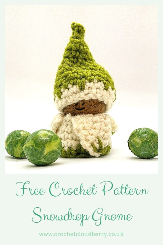 Free crochet gnome patterns - snowdrop gnome by crochet cloudberry