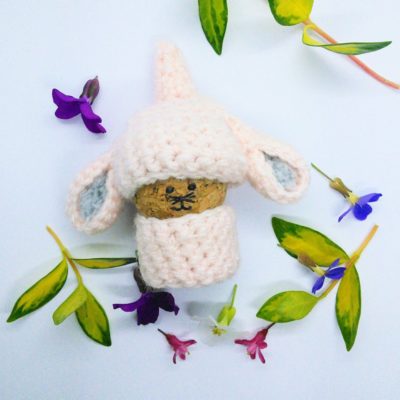 Bunny gnome - free crochet gnome pattern