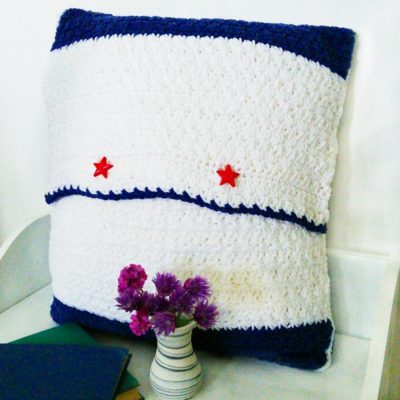 Stars and Stripes Free Crochet Pillow Pattern - Crochet Cloudberry