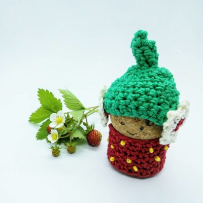 Stawberry Cork Gnome - Free Crochet Pattern - Crochet Cloudberry