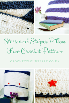 Stars and Stripes Free Crochet Pillow Pattern - Crochet Cloudberry