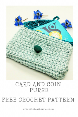 Coin and Card Purse - Free Crochet Pattern - Crochet Cloudberry