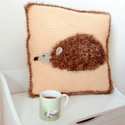 Fluffy Hedgehog Cushion Pattern - Crochet Cloudberry
