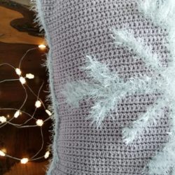 Fluffy Snowflake Cushion Cover - Crochet Pattern - Crochet Cloudberry