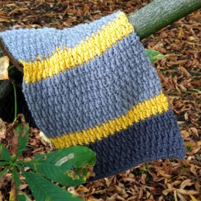 Unisex crochet scarf - free crochet pattern - crochet cloudberry