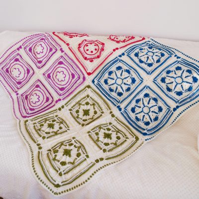 Winter Jewels Lapghan - free crochet along