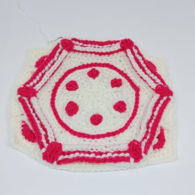 Ruby Hexagon Granny Square Pattern - Winter Jewel Lapghan Free Crochet Along - Free Crochet Pattern - Crochet Cloudberry
