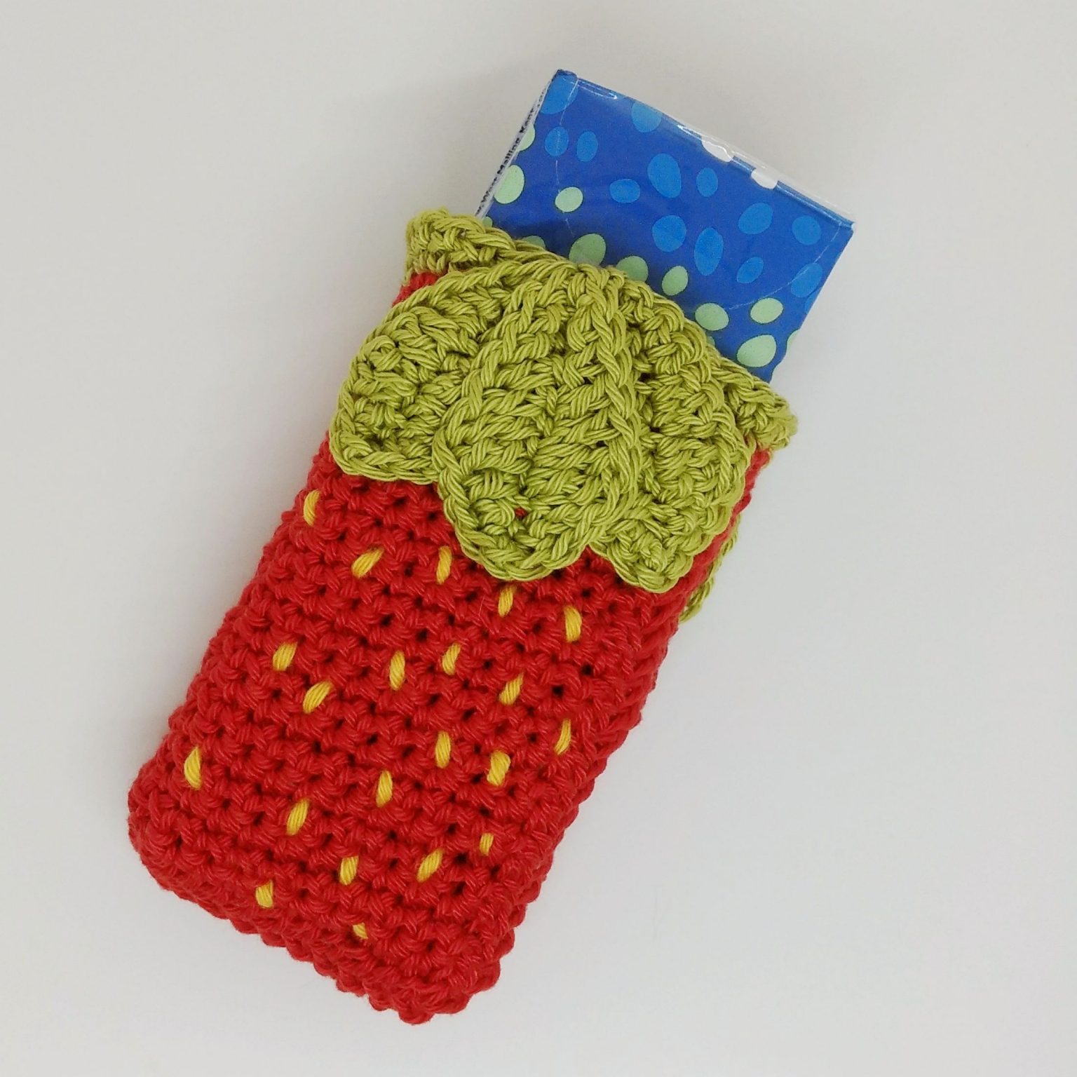 Strawberry Crochet Tissue Holder Crochet Cloudberry