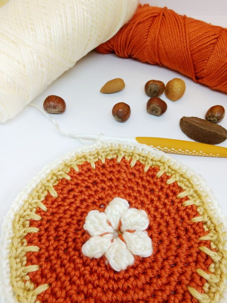 Pumpkin Pie Granny Square - free crochet pattern - autumn crochet