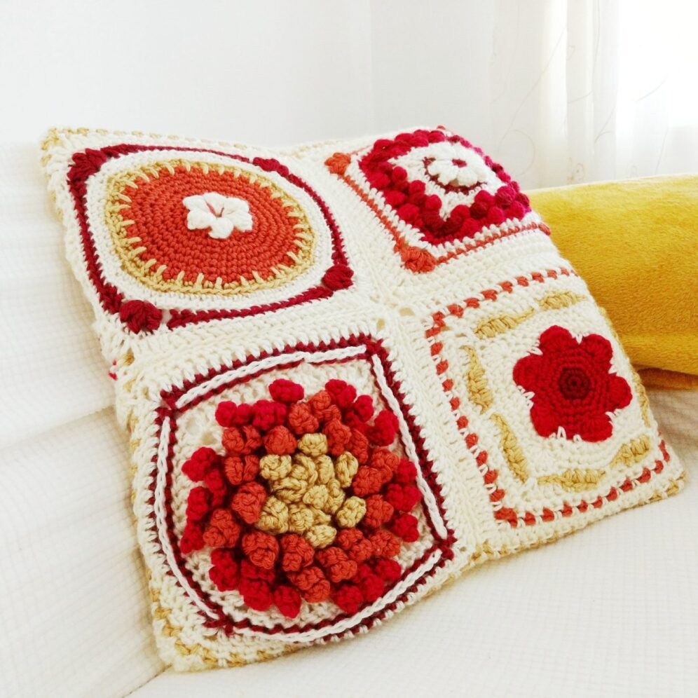 New England in Fall Cushion Crochet Along - Free Crochet Pattern - Crochet Cloudberry