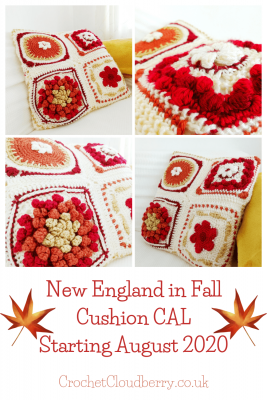 New England in Fall Cushion Crochet Along - Free Crochet Pattern - Crochet Cloudberry