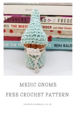 Medic gnome - free crochet pattern - crochet cloudberry