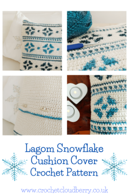 Lagom Snowflake Cushion Cover Crochet Pattern