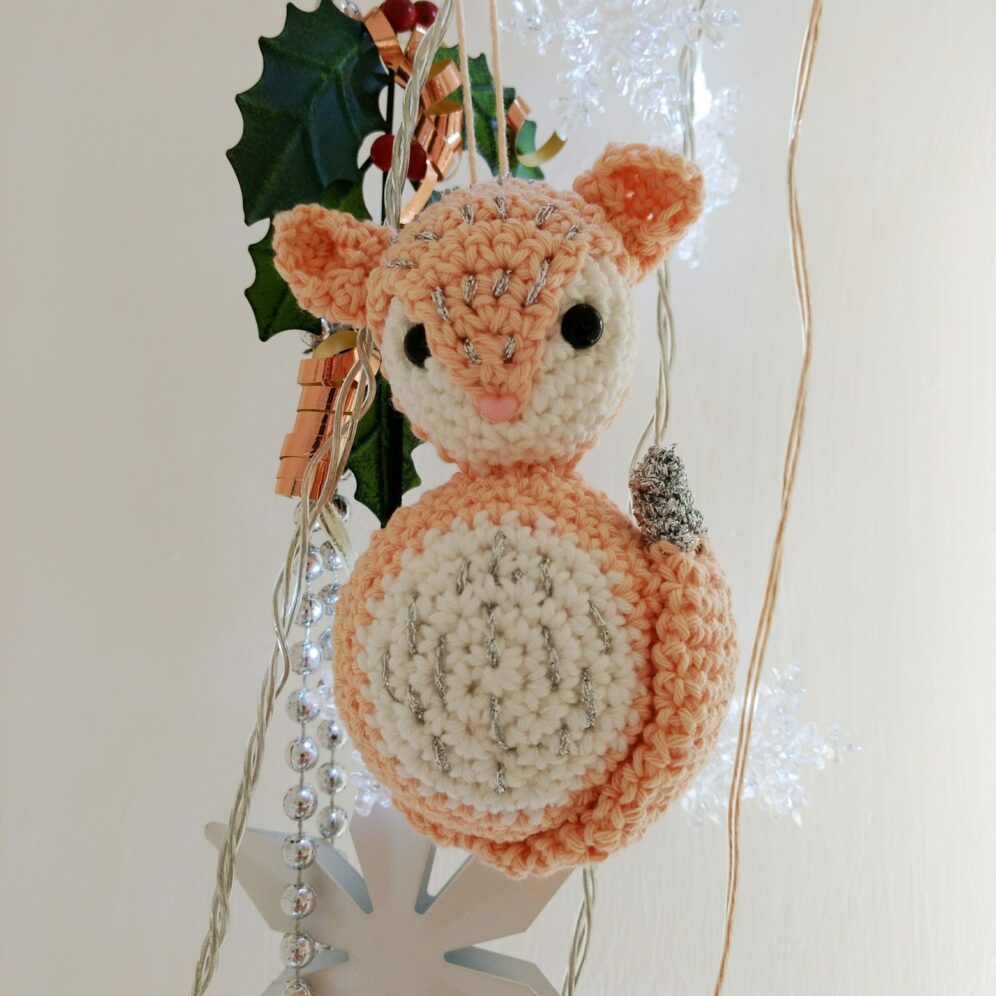 Fox Christmas Ornament Crochet Pattern
