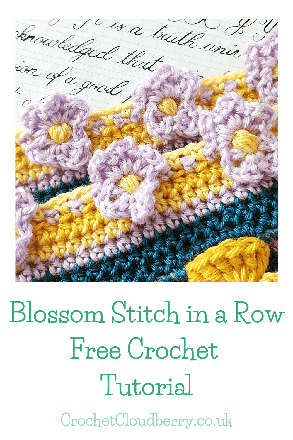 2021 Crochet Blanket - blossom stitch- free crochet pattern - Crochet Cloudberry