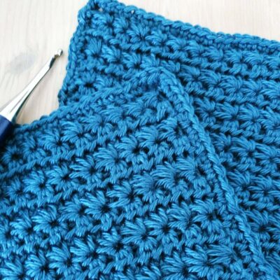 Star stitch square - free crochet pattern - crochet cloudberry