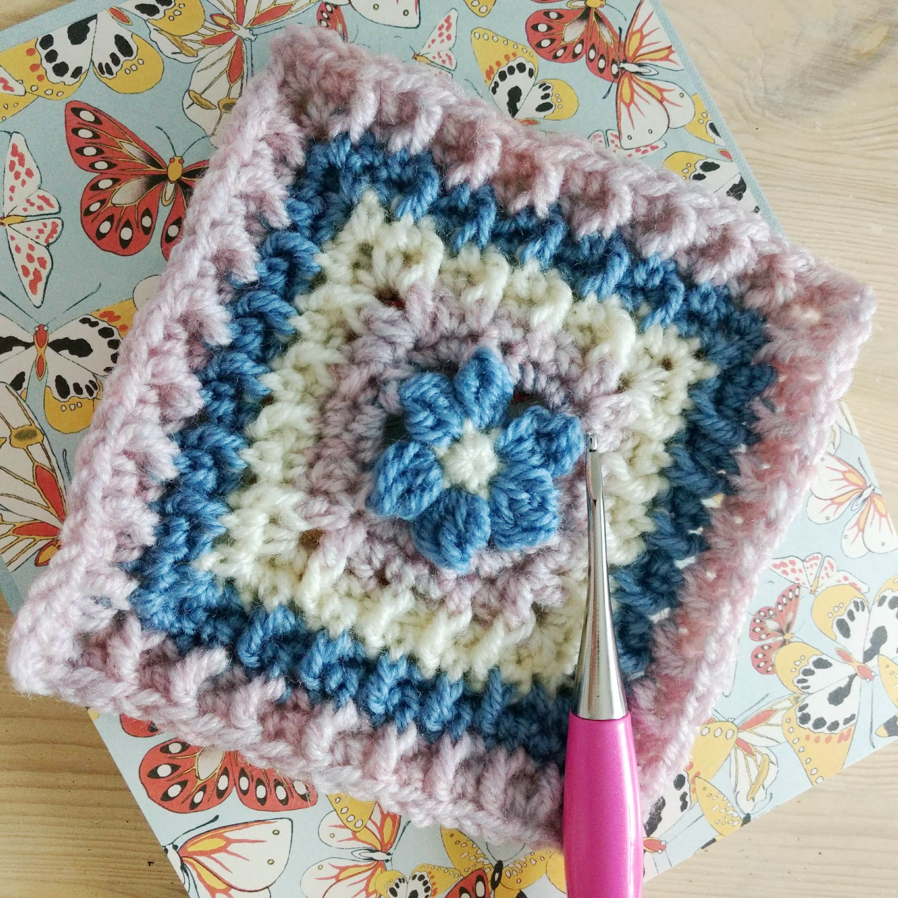 Alpine Bloom Square - Free crochet pattern