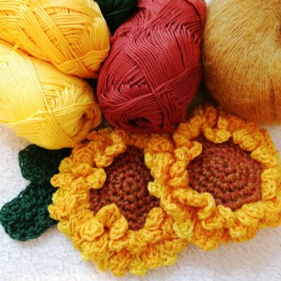 Sunflower Wreath - Free crochet pattern - crochet cloudberry