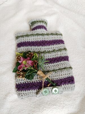 Crochet Hot Waterbottle cover - Free crochet pattern - crochet cloudberry