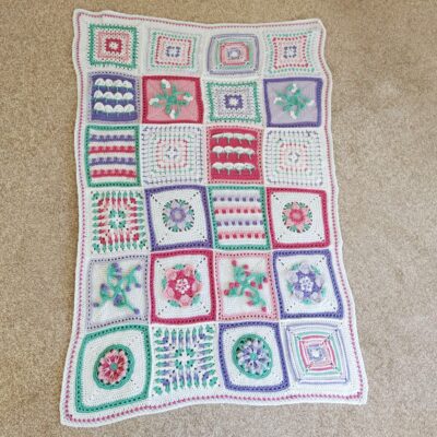 Join and border - Free crochet pattern - crochet blanket - crochet cloudberry