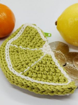Lime Crochet Coin Purse - Free Crochet Pattern