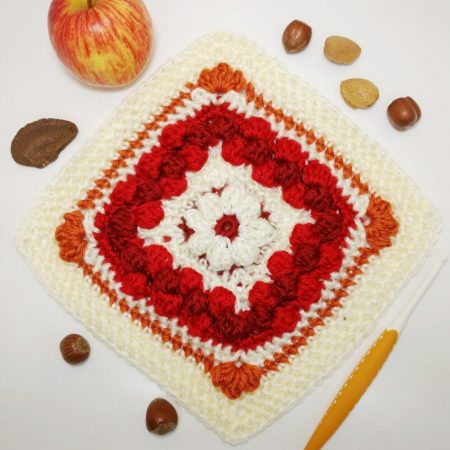 Four fantastic fall square - free crochet along - crochet cloudberry